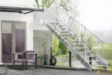 Mobile Preview: Außentreppe Innotec mit zwei Geländern