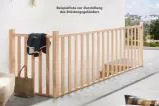 Mobile Preview: Holzsäulen Brüstungsgeländer in Buche für die Massivholztreppe Savoy